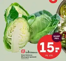 SPAR Grøn Balance Økologisk Spidskål tilbud