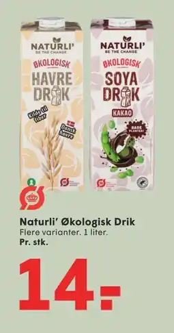SPAR Naturli’ Økologisk Drik tilbud