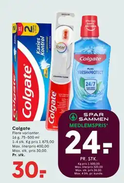 SPAR Colgate tilbud