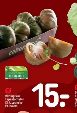 REMA 1000 Økologiske tapastomater Kl. I, spanske Pr. bakke tilbud