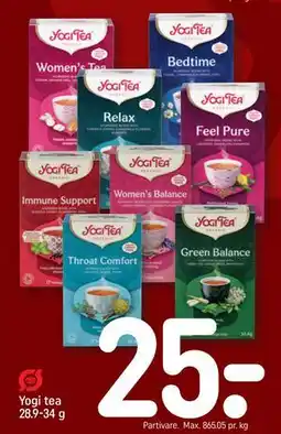 REMA 1000 Yogi tea 28.9-34 g tilbud