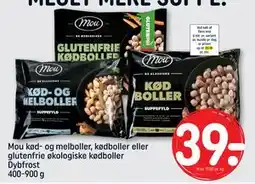 REMA 1000 Mou kød- og melboller, kødboller eller glutenfrie økologiske kødboller Dybfrost 400-900 g tilbud