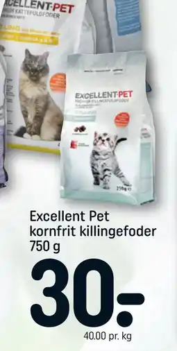REMA 1000 Excellent Pet kornfrit killingefoder 750 g tilbud