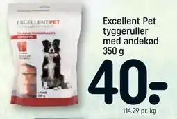 REMA 1000 Excellent Pet tyggeruller med andekød 350 g tilbud