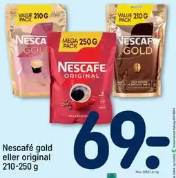 REMA 1000 Nescafé gold eller original 210-250 g tilbud