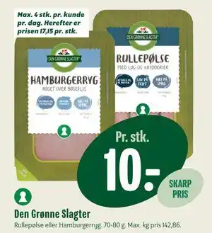 Min Købmand Den Grønne Slagter tilbud