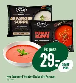 Min Købmand Mou Suppe med Tomat og Nudler eller Asparges tilbud