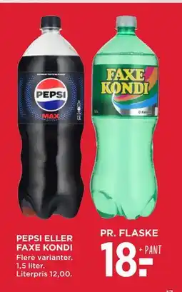 MENY PEPSI ELLER FAXE KONDI tilbud