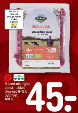 REMA 1000 Friland økologisk hakket oksekød tilbud
