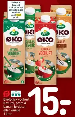 REMA 1000 Økologisk yoghurt (Arla ØKO) tilbud