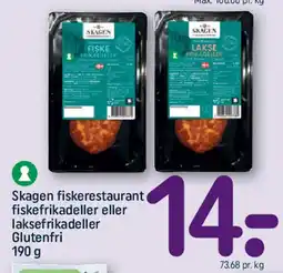 REMA 1000 Fiskefrikadeller eller laksefrikadeller tilbud