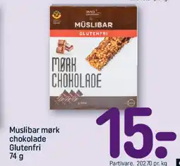 REMA 1000 Muslibar mørk chokolade tilbud