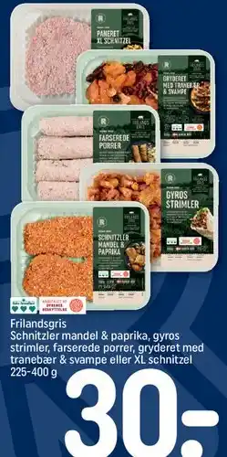 REMA 1000 Frilandsgris - færdigretter og schnitzler tilbud