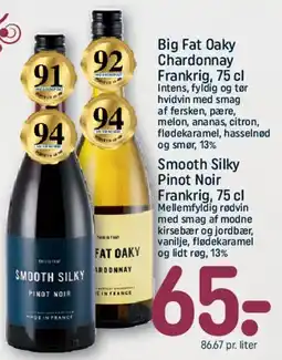 REMA 1000 Smooth Silky Pinot Noir / Big Fat Oaky Chardonnay tilbud