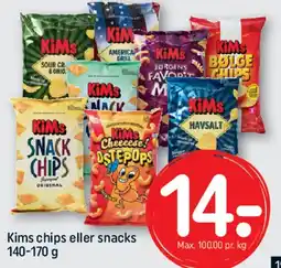 REMA 1000 Kims chips eller snacks tilbud
