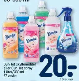 REMA 1000 Dun-let skyllemiddel / Dun-let spray tilbud