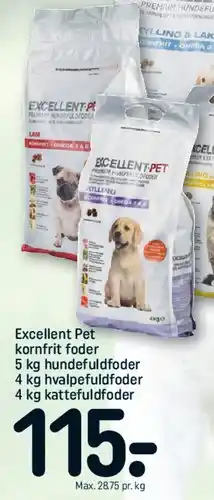 REMA 1000 Excellent Pet kornfrit foder tilbud
