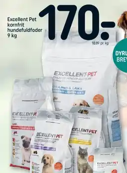 REMA 1000 Excellent Pet kornfrit hundefoder (stor pose) tilbud