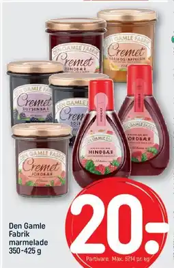 REMA 1000 Den Gamle Fabrik marmelade tilbud