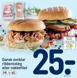 REMA 1000 Dansk ovnklar ribbensteg eller nakkefilet tilbud