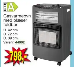 Harald Nyborg Gasvarmeovn med blæser foldbar tilbud