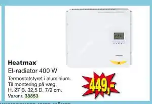 Harald Nyborg El-radiator 400 W tilbud