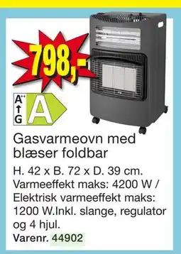 Harald Nyborg Gasvarmeovn med blæser foldbar tilbud