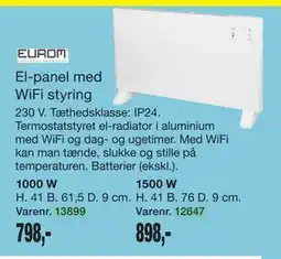 Harald Nyborg El-panel med WiFi styring tilbud