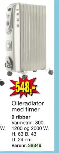 Harald Nyborg Olieradiator med timer tilbud
