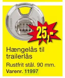 Harald Nyborg Hængelås til trailerlås tilbud