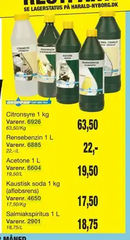 Harald Nyborg Citronsyre 1 kg tilbud