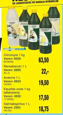 Harald Nyborg Rensebenzin 1 L tilbud