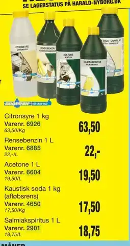 Harald Nyborg Kaustisk soda 1 kg (afløbsrens) tilbud