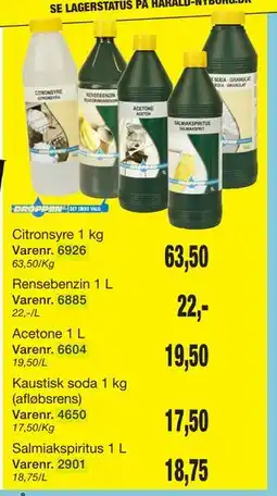 Harald Nyborg Salmiakspiritus 1 L tilbud