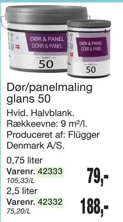 Harald Nyborg Dør/panelmaling glans 50 tilbud