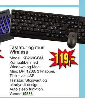 Harald Nyborg Tastatur og mus Wireless tilbud