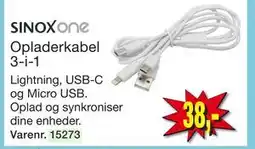 Harald Nyborg Opladerkabel 3-i-1 tilbud