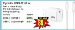 Harald Nyborg Oplader USB-C 20 W tilbud