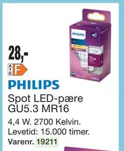 Harald Nyborg Spot LED-pære GU5.3 MR16 tilbud