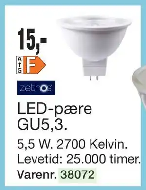 Harald Nyborg LED-pære GU5,3 tilbud