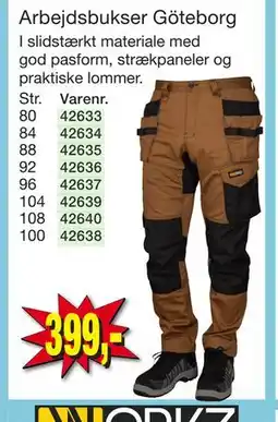 Harald Nyborg Arbejdsbukser Göteborg tilbud