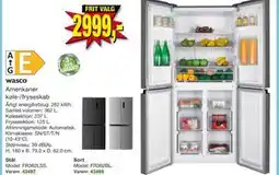 Harald Nyborg Amerikaner køle-/fryseskab tilbud