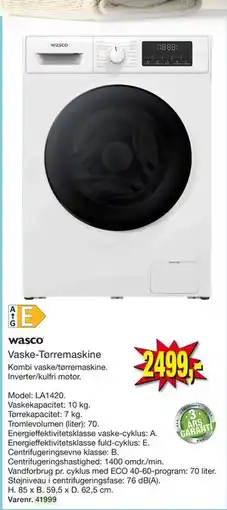 Harald Nyborg Vaske-Tørremaskine tilbud