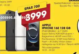 Punkt1 Apple iphone 16e 128 gb tilbud