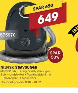 Punkt1 Nilfisk støvsuger tilbud