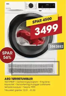 Punkt1 Aeg tørretumbler tilbud