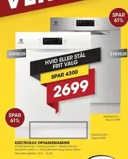 Punkt1 Electrolux opvaskemaskine tilbud