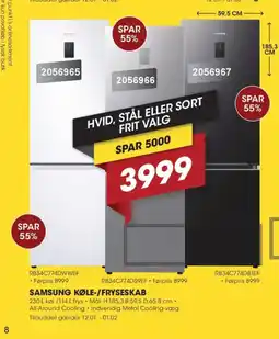 Punkt1 Samsung køle-/fryseskab all-around cooling • indvendig metal cooling-væg tilbuddet gælder 12.01.-01.02. tilbud