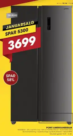 Punkt1 Point amerikanerskab tilbud