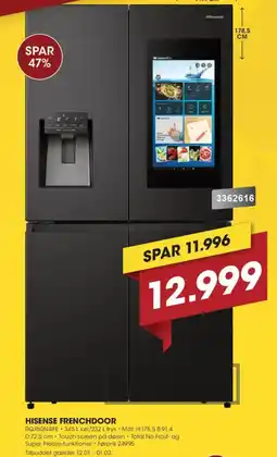 Punkt1 Hisense frenchdoor tilbud